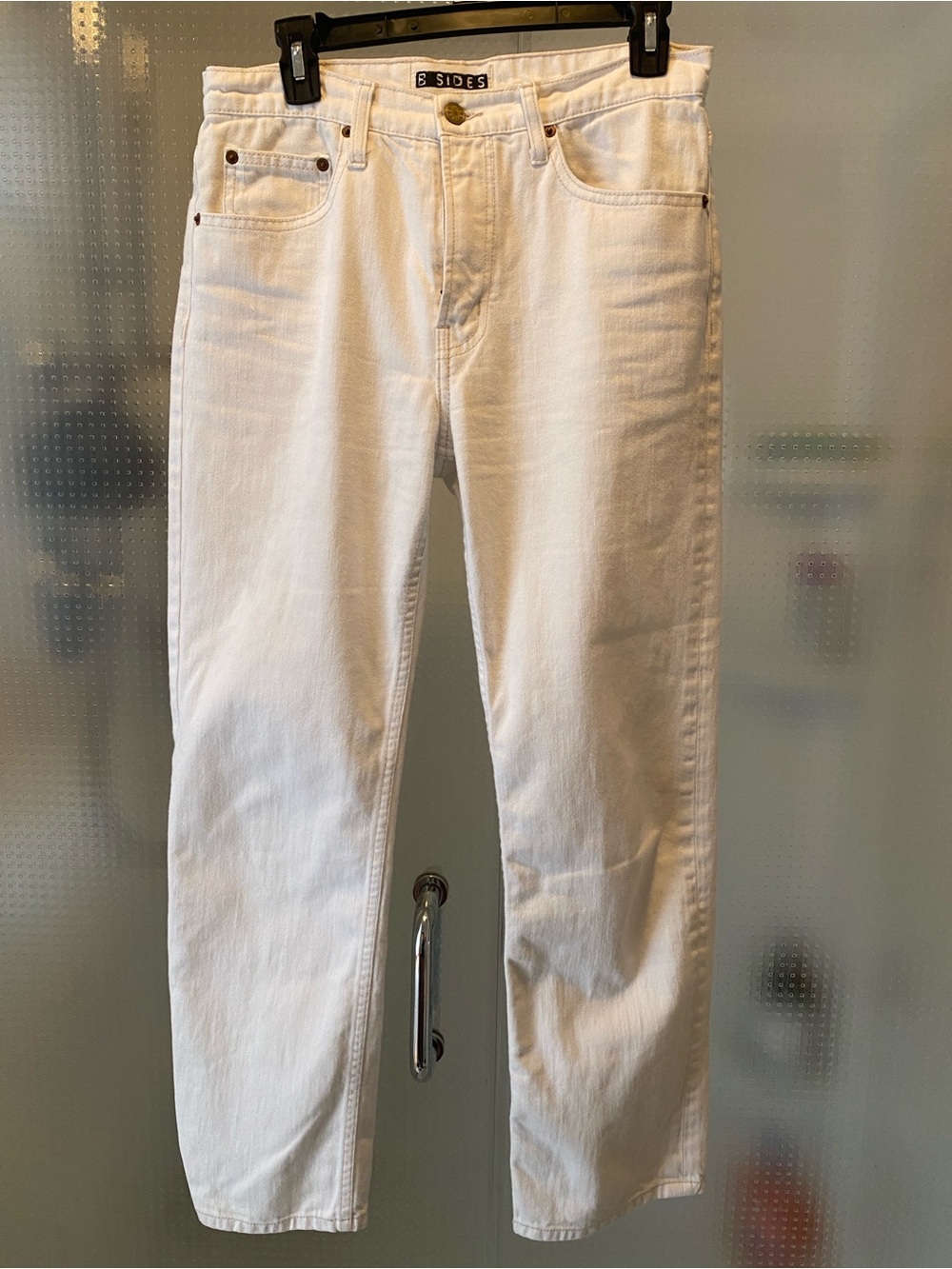 B-Sides White Straight-Leg Jeans